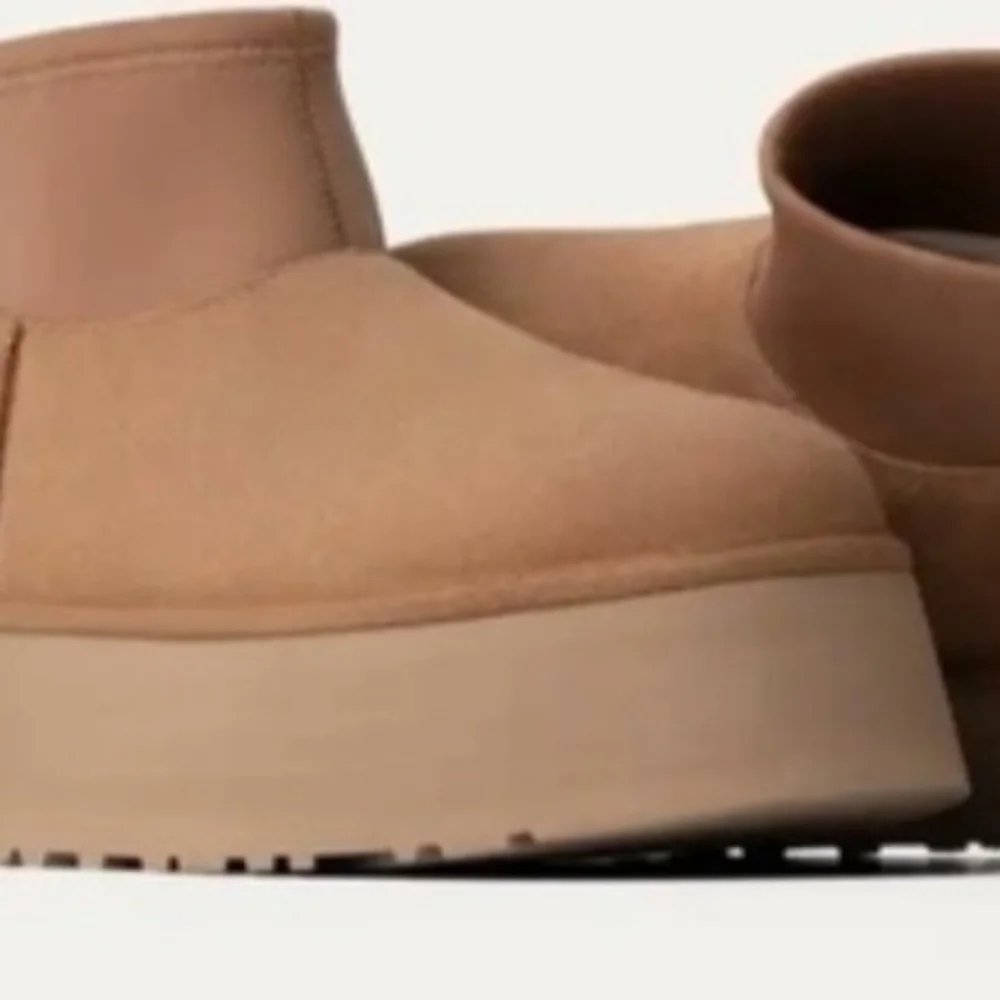 UGG CLASSIC MINI DIPPER PLATFORM CHESTNUT SUEDE WOMEN'S BOOTS Color:Chestnut New